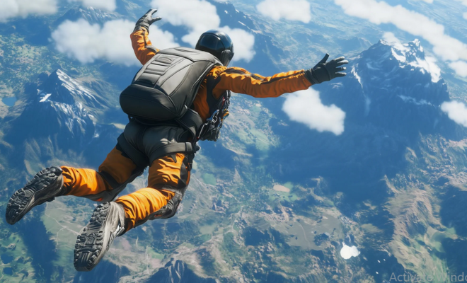 مظلّي ينجو من الموت بأعجوبة بعد إصطدامه بشاشة ضخمة